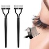 2Pcs Eyelash Comb, Eyelash Separator Eyelash Brush, Eyelash Separator Teeth