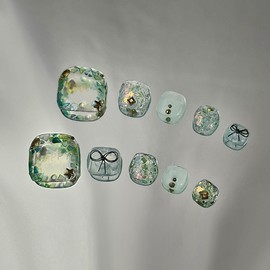 [M;H #] Emerald handmade paddy tip - Enter Lake Owen in the delivery message / [M;H #] 에메랄드 수제패디팁 - 배송메세지에 필수로 오왼 호수 입력
