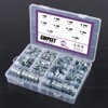 Swpeet 120Pcs 10 Sizes Zinc Plated Mini Fuel Injection Line