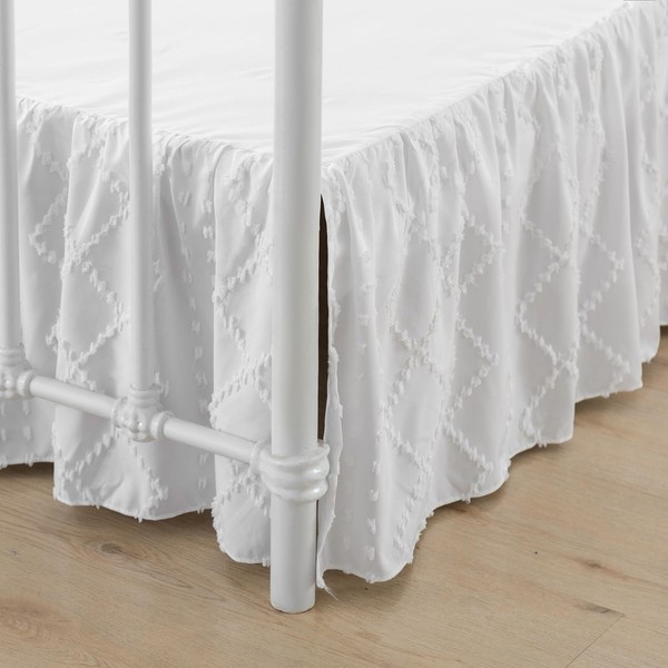 Bed Skirt Full Size Ruffled Bed Skirt with Split Corners,