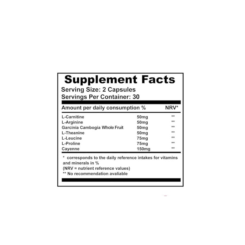 SlimPulse - Natural Ingredients - 60 Capsules/Dido Extreme Supplements