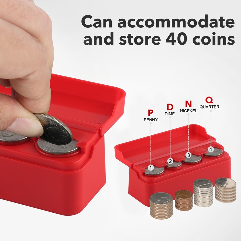 SINGARO Coin Holder for Car, Coin Change Organizer Compatible with