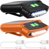Mudder 2 Pieces LED Clip on Cap Lights USB Rechargeable