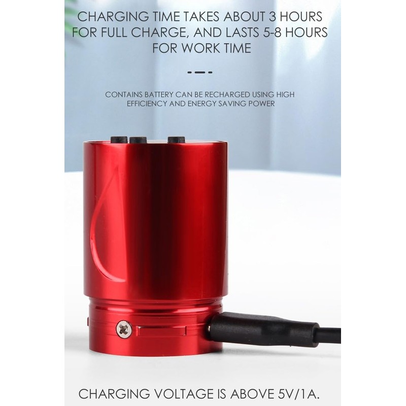 X7 Battery Power Rotary Tattoo Machine (Red)