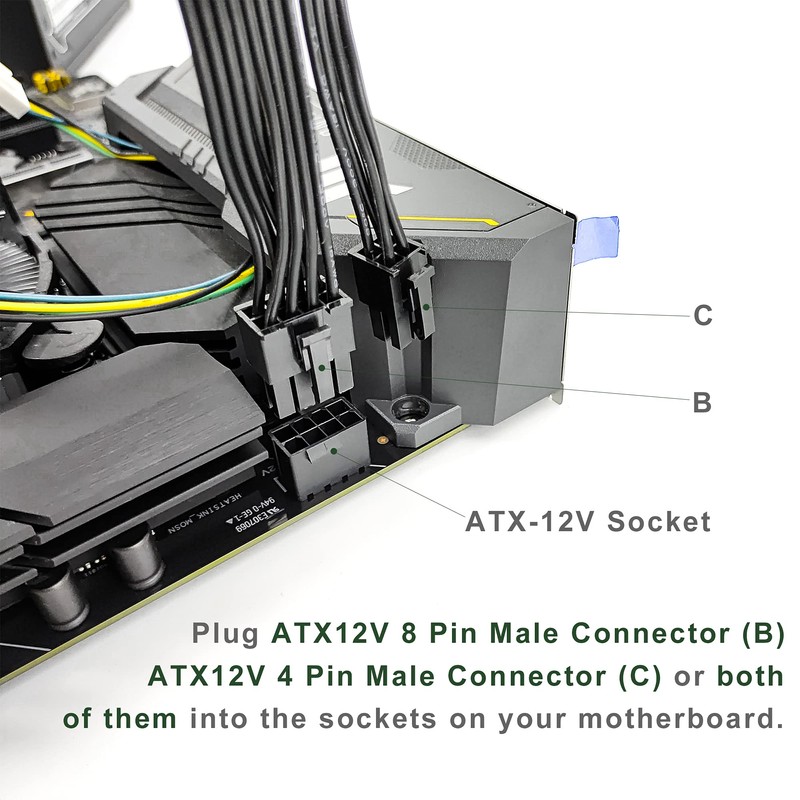 JZYMOD EPS12V CPU 8 Pin Female to CPU ATX 8