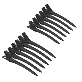 Dakar JP187 Professional Hairdresser Hairdressing Commercial Hair Clip Bangs Strong Non-marking Shefun Hairpin Black Alligator Clip Hair Clip 2.8 inches (7 cm 8.5 cm) Set of 12 Fluffy Bangs Clip