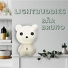 Westcott Lightbuddies Lampe Bär Bruno, LED-Nachtlicht für Kinder mit Akku