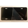 0.040 Black Metallic Blank Metal License Plate