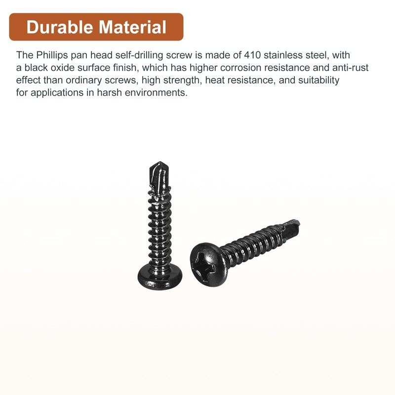 DTGN #6x3/4" Pan Head Self Drilling Screws - 50Pack -