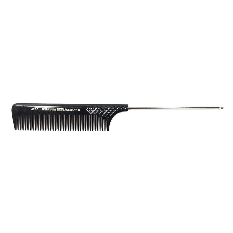Hercules Sägemann 6760 Professional Needle Handle Comb with Highlighted Hook