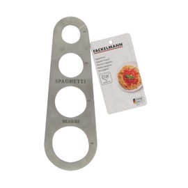 FACKELMANN 40933 Spaghetti Measuring Device for 1 to 4 People Stainless Steel 18.5 x 6.5 cm