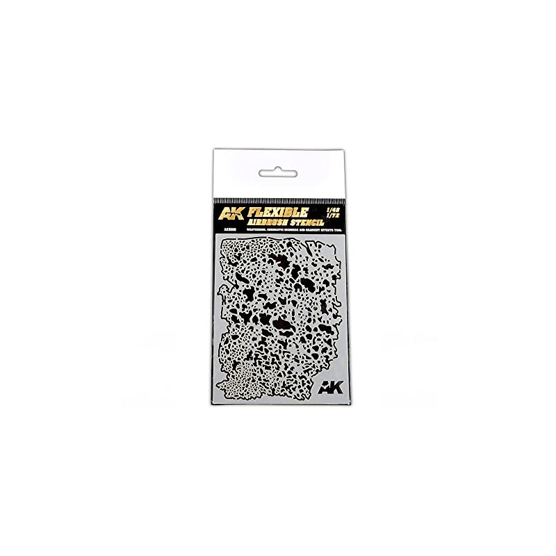 AK Interactive Weathering Flexible Airbrush Stencil 1/48 & 1/72 Scale