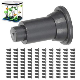 TOPINCN 100 Pcs Isolation Board Supporty Feet, Fish Isolation Board Supporty Feet, Support Feet for Aquarium Divider(Black)