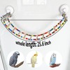 FlidRunest Suction Cup Wooden Bird Perch Stand Toy, Colorful Bird
