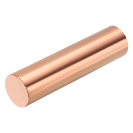 MECCANIXITY Pure Copper Round Rod 25mm/0.98 Inch Diameter 100mm/4 Inch Length Solid Copper Rod Lathe Bar Stock for DIY Metal Craft Metal Working Hobbies