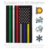 US First Responders Line Garden Flag - Set with Stand