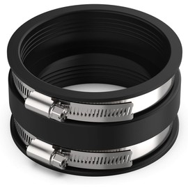 1 Pcs F02-2103 Flexible Coupler 3'' FOR RV and Camper Drainage Systems BLACK For RV Sewer Hose Coupler for RV Sewer Adapter to 3 inch