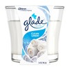 Glade Candle Jar, Air Freshener, Clean Linen, 3.4 Oz