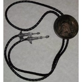 OA BOY SCOUTS AMERICA BSA CEREMONIES SECTION W2A BROWN BOLO TIE MINT CONDITION!!