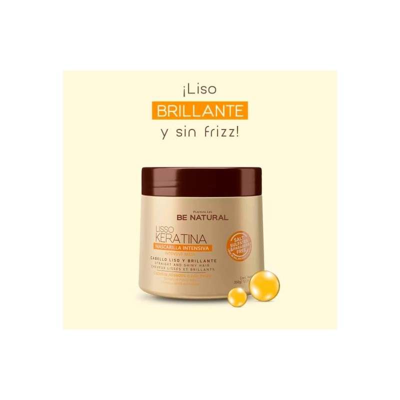 Placenta Life Natural Lisso Keratina Mask With Hydrolyzed Keratin For