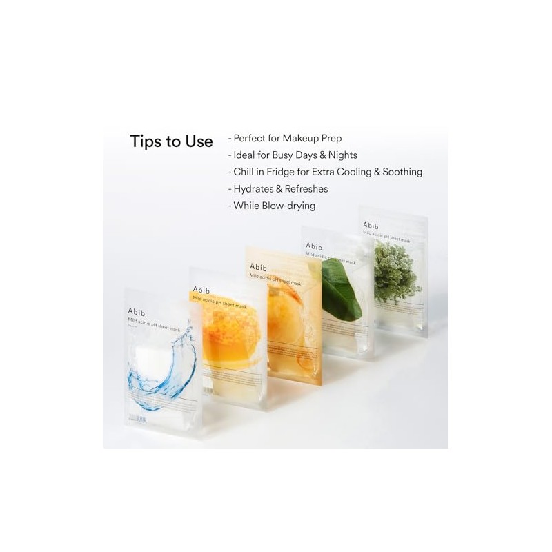 Mild Acidic Ph Sheet Mask - Aqua Fit - 30mlx10pcs