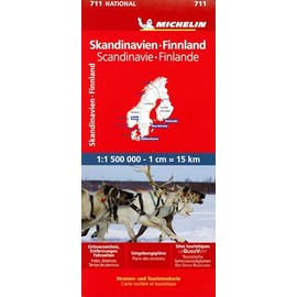 Michelin Skandinavien - Finnland: Straßen- und Tourismuskarte (MICHELIN Nationalkarten, Band 711)