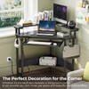 Rolanstar Corner Desk,44.5" W x 34.5" H Small Computer Desk