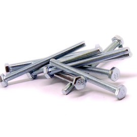 M4 (4mm x 50mm) Hex Bolt (Fully Threaded Setscrew) - Steel (Pack of 20)