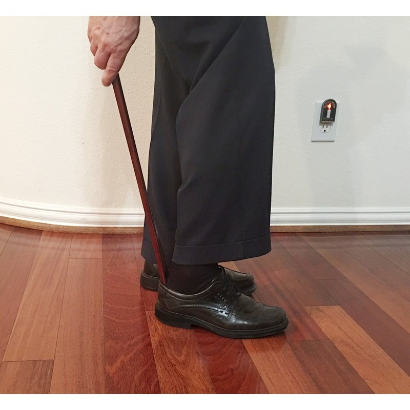 21" Teak Shoehorn Rosewood Stain