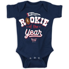 Rookie of The Year Baby Apparel for New England Football Fans (NB-7T) (Navy Onesie, 18 Months)