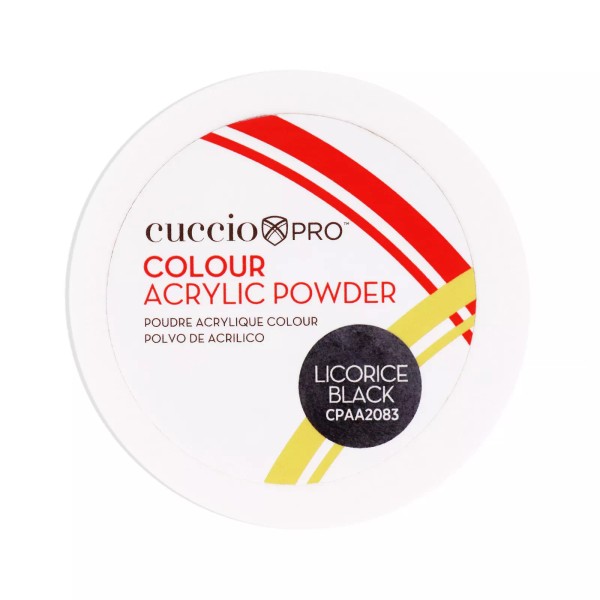 Cuccio Pro Colour Acrylic Powder - Licorice Black by Cuccio