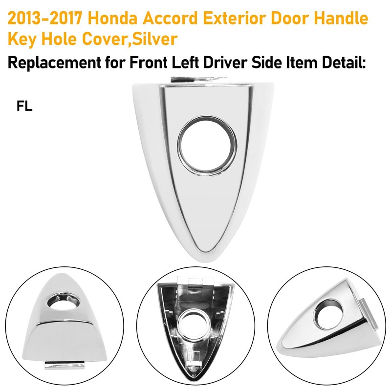 APESER Front Door Handle End Bezel Cover w/Key Hole Compatible