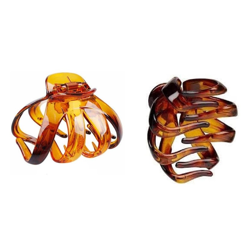 Mytoptrendz® 2 pcs Hair Claw Clips Non Slip Strong Hold
