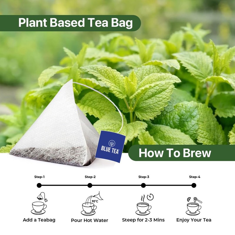 BLUE TEA - Lemon Balm Tea - 10 Count -