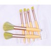 Lucky Interests 2 Pack Mini Makeup Brushes Set, Portable 6pcs