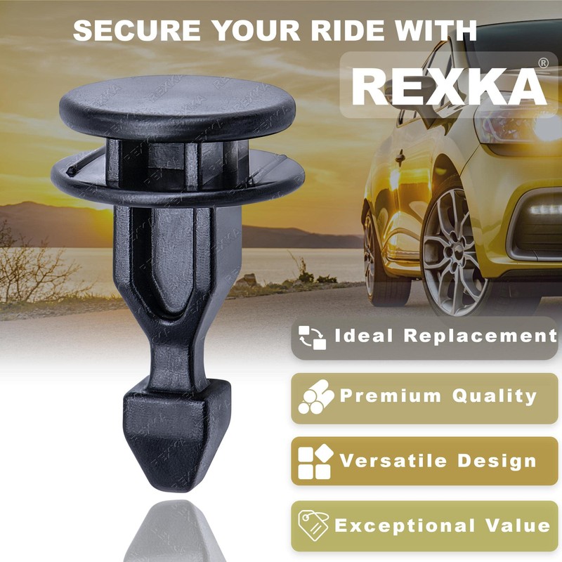 Rexka 20pcs Striker Engine Cover Retainer Clip Compatible with Honda