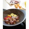 Maruritamakirikizou Direct Fire Ceramic Plate, L, Black, 12.2 x 10.0