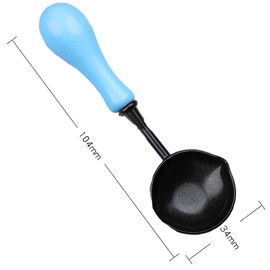 Set of 3 Sealing Wax Spoons Sealing Wax Melting Tool for Sealing Stamp Retro Sucele Stamp Envelopes DIY (Macaron)