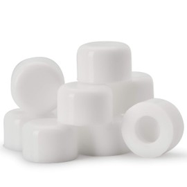 Premium Rubber Door Stop Stud Replacement Tips – Doorstopper Bumpers, Springe Hinge End Caps for Wall & Floor Protection – Universal Size (White)