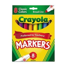 (3 Pack Value Bundle) CYO587708 Non-Washable Markers, Broad Point, Classic Colors, 8/Set