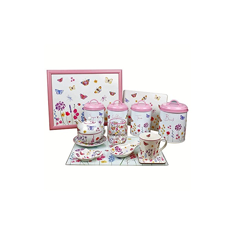 Butterfly Garden Sugar Canister