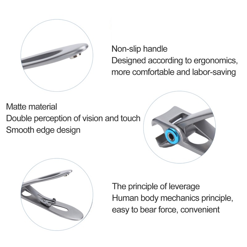 Nail Clipper Big Mouth Nail Cutter File Dead Skin Removal
