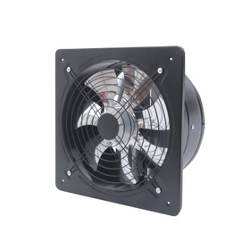 MUSESPANI 12 Inch Exhaust Fan 110V 125W Explosion Proof Utility Blower Fan, 7 Blades Kitchen Axial Fan 2800RPM Crawlspace Ventilation Fans Wall Mounted Vent Fans for Kitchen, Warehouse, Workshop