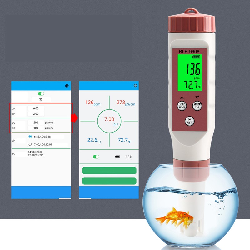 Digital Water Quality Meter Automatic Data Saving Simultaneous Display Highly