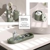 Clara Clark Sage Green Bathroom Set - Bathroom Accessories Set,