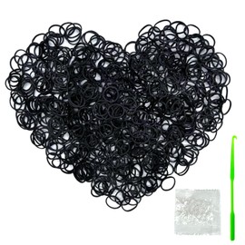 4200+ Loom Rubber Bands Colorful Rubber Band Loom Refill Kit for Boy Girl DIY Craft Gift Set Unique Bright Colors/Black