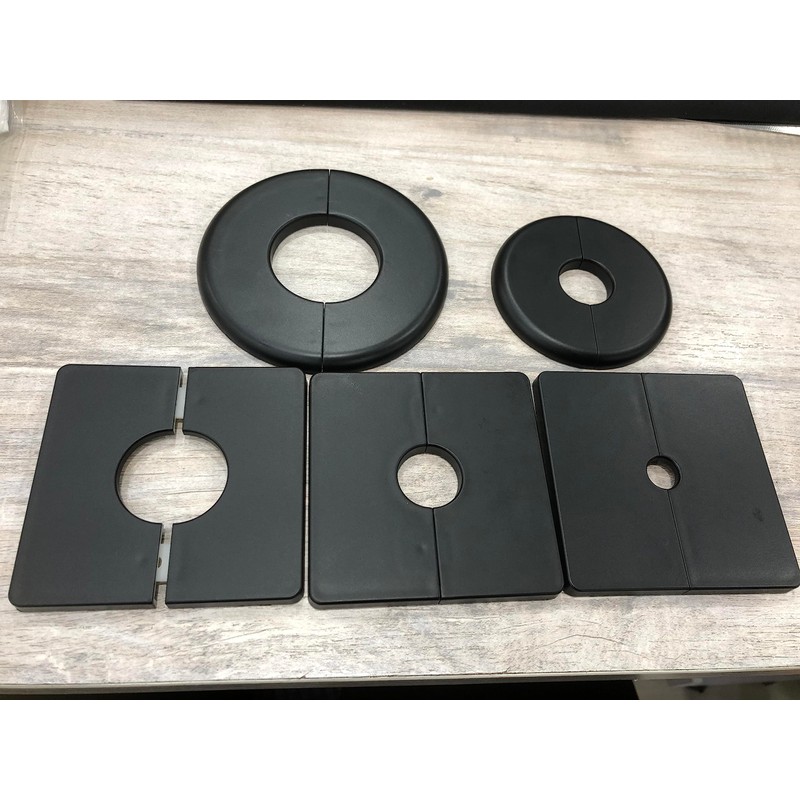 Tsnamay 2 Pcs Wall Split Flange, ABS Square Self-Adhesive Escutcheon