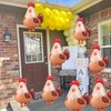 Palloncini a tema animali della fattoria, 8 pezzi, gallina, gallina,
