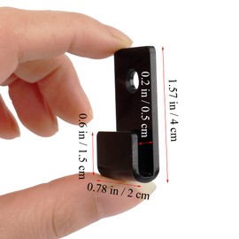 LITAITAI Black Vinyl Record Shelf Wall Mount 30 Pack,Acrylic Album Record Holder Display Your Daily LP Listening in Office Home,Small Art Hooks for Decoration, with Installation Hardware (Black)