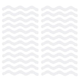 WQEDVN 24 PCS Non Slip Bath Stickers, Non Slip Shower Stickers, Anti Slip Bath Stickers, Anti Slip Shower Stickers, for Stairs, Shower Room, Slippery Surfaces, Sauna, Kitchen(Transparent)